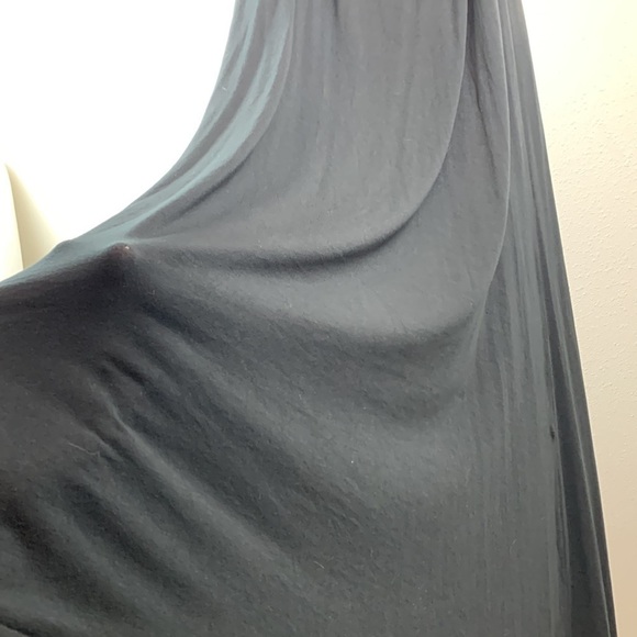 Vince sleeveless tank style jersey knit maxi dress, chambray block back (flaws) - Picture 6 of 13